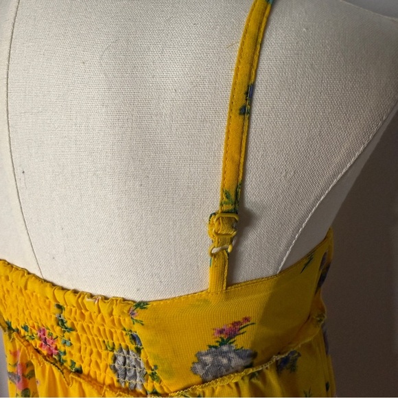 Rare Editions Yellow Floral Kids Dress - Picture 2 of 7